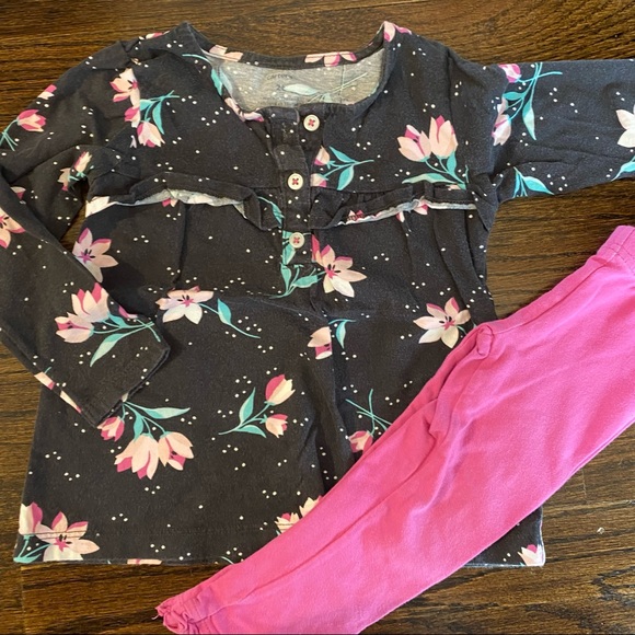 2 Sets of Carter’s Floral Outfits 2T - Picture 2 of 3